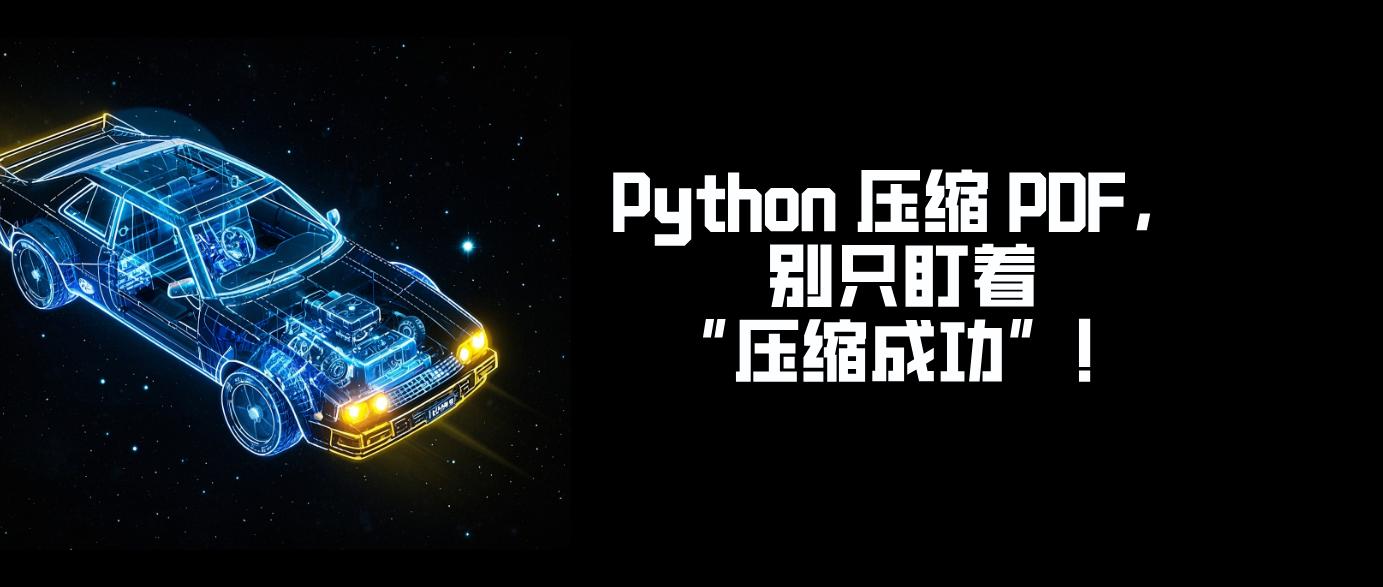 Python 压缩 PDF，别只盯着“压缩成功”！
